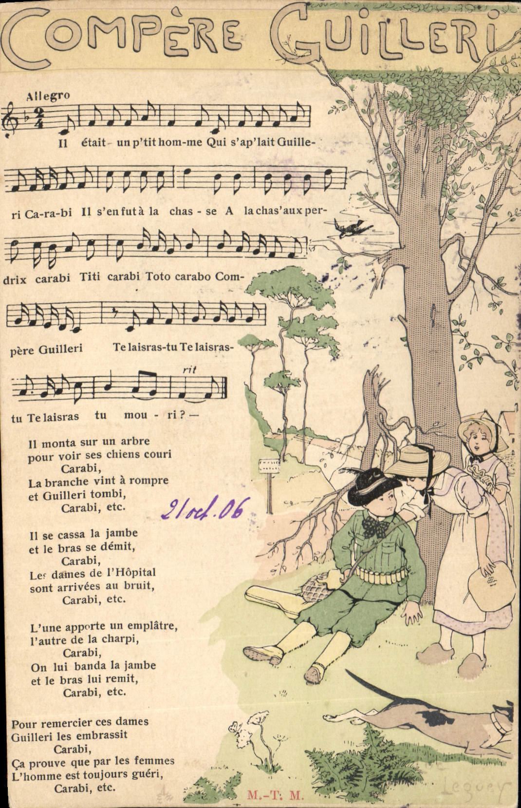 Compère Guilleri — chanson pour enfants — M.-T. M. / Leguay