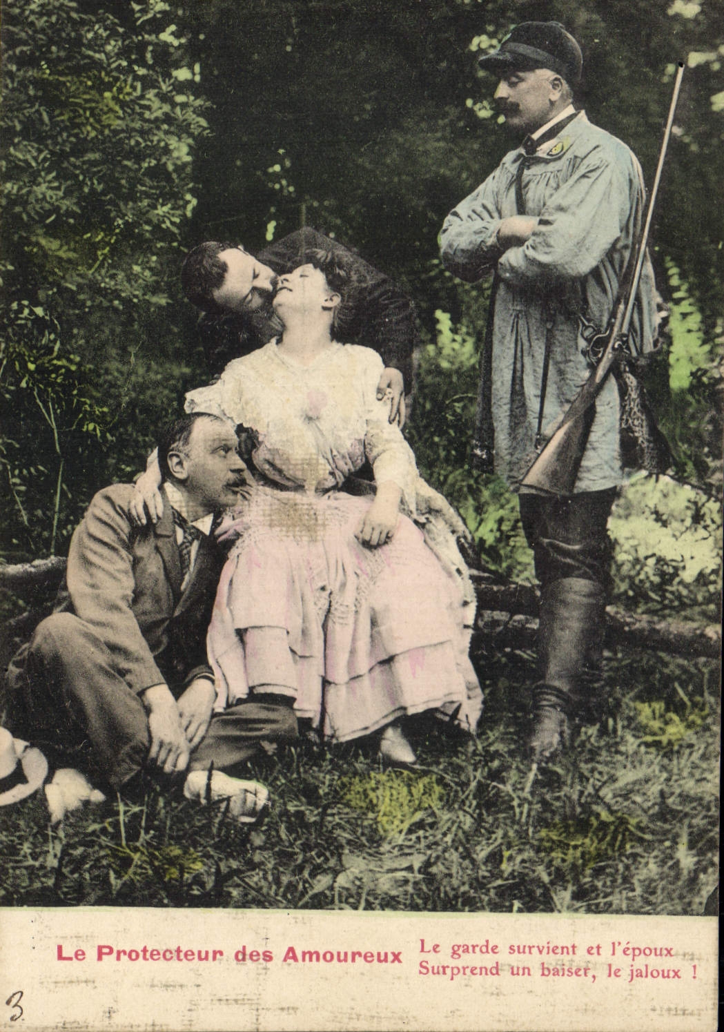 Le Protecteur des Amoureux — scène de jalousie — éditeur non visible, n° de série 3