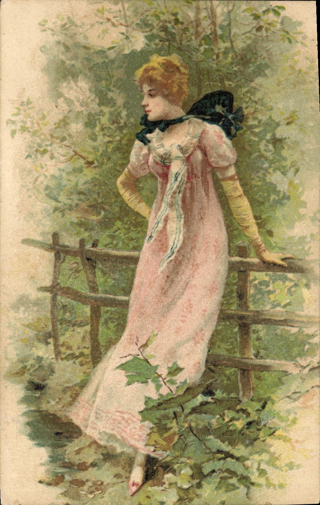 CPA Fantaisie Illustrateur Femme 