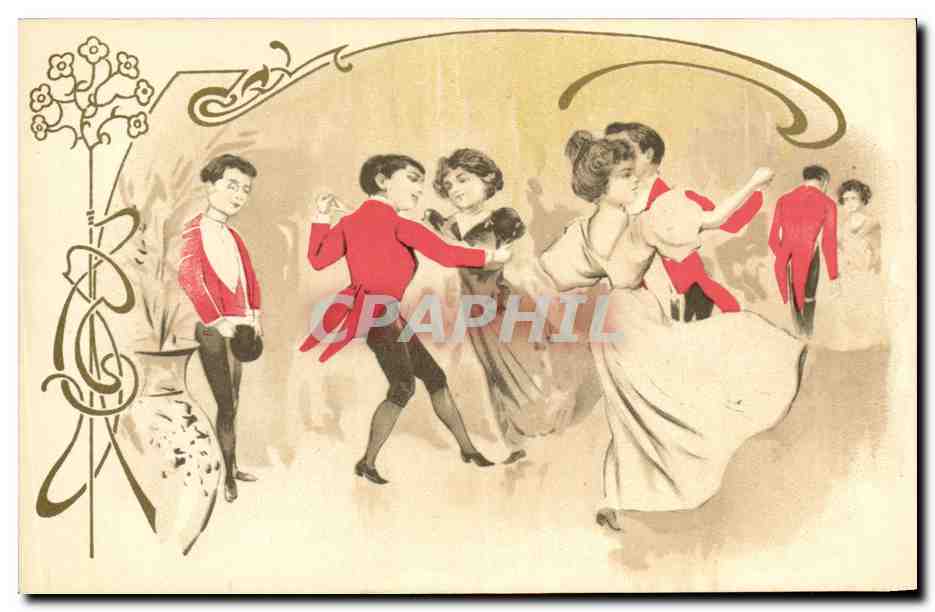 CPA Fantaisie Illustrateur Femme Danse 