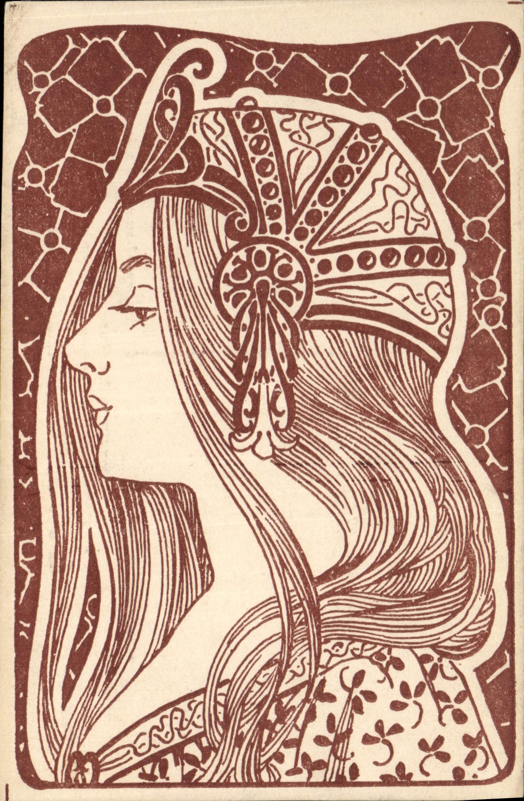 CPA Fantaisie Illustrateur Femme 