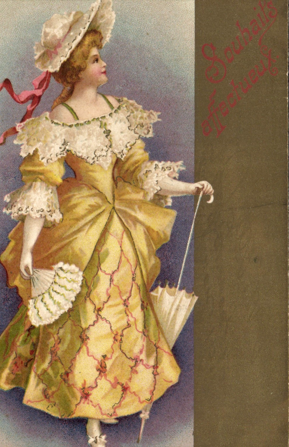 CPA Fantaisie Illustrateur Femme 