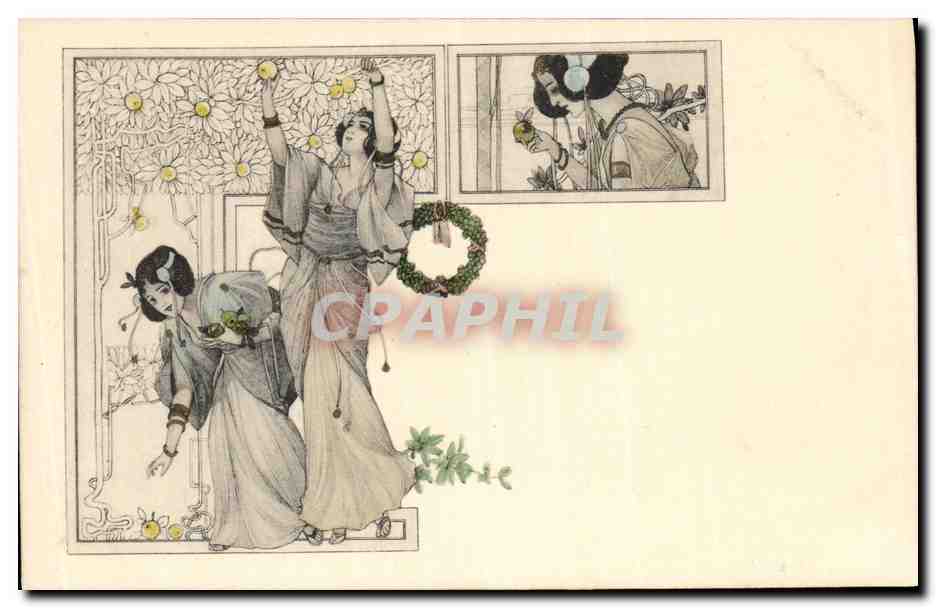 CPA Fantaisie Illustrateur Femmes 