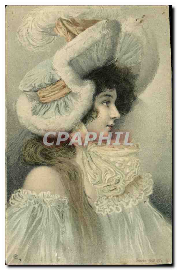 CPA Fantaisie Illustrateur Femme 