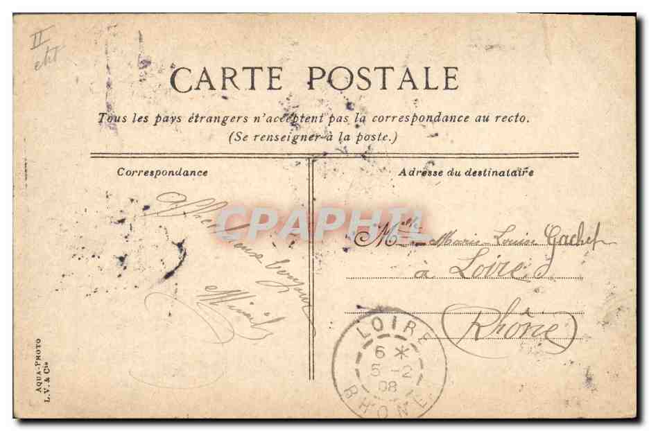 CPA Kiosque de musique Place d'armes Toulon  — Rückseite