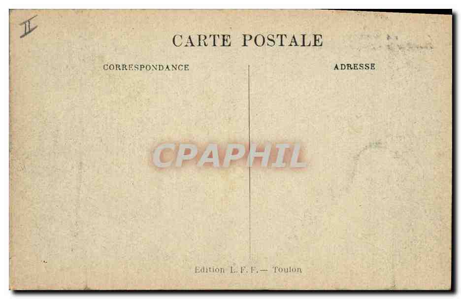 CPA Kiosque a musique Place d'armes Toulon  — Rückseite