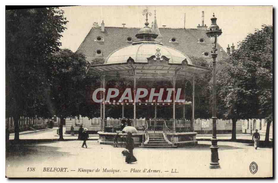 CPA Kiosque de musique Place d'armes Belfort 