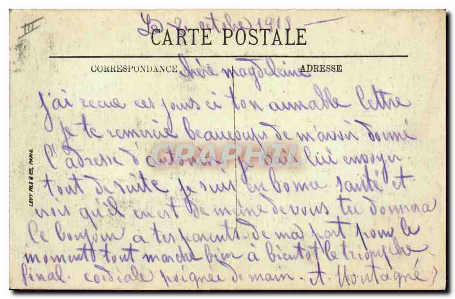 CPA Kiosque de musique Place d'armes Belfort  — Verso