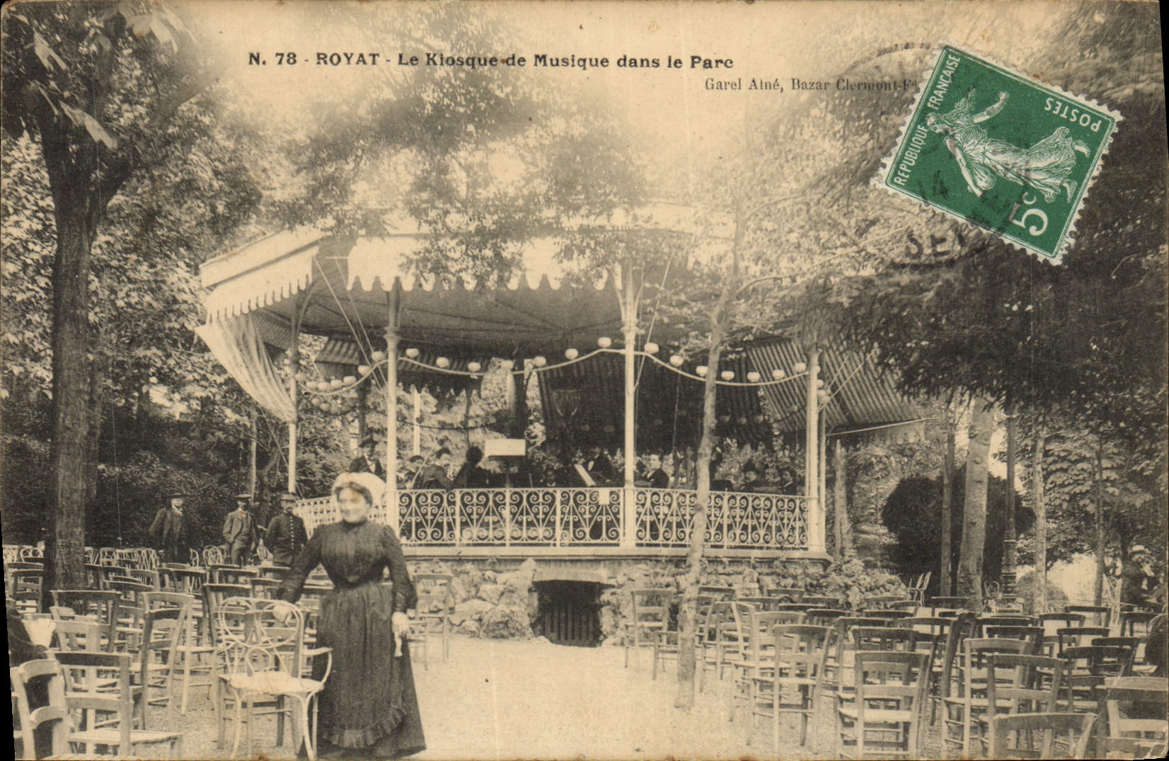 Royat - Le Klosque de Musique dans le Parc — Garel Ainé, Bazar Clermont-Ferrand