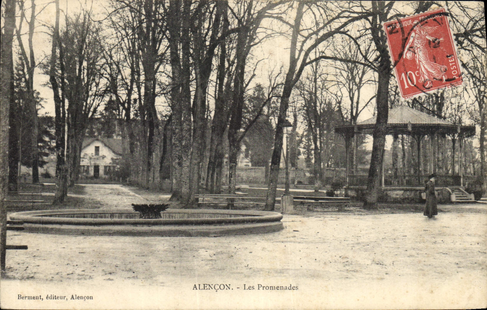 CPA Kiosque Alencon Les promenades 