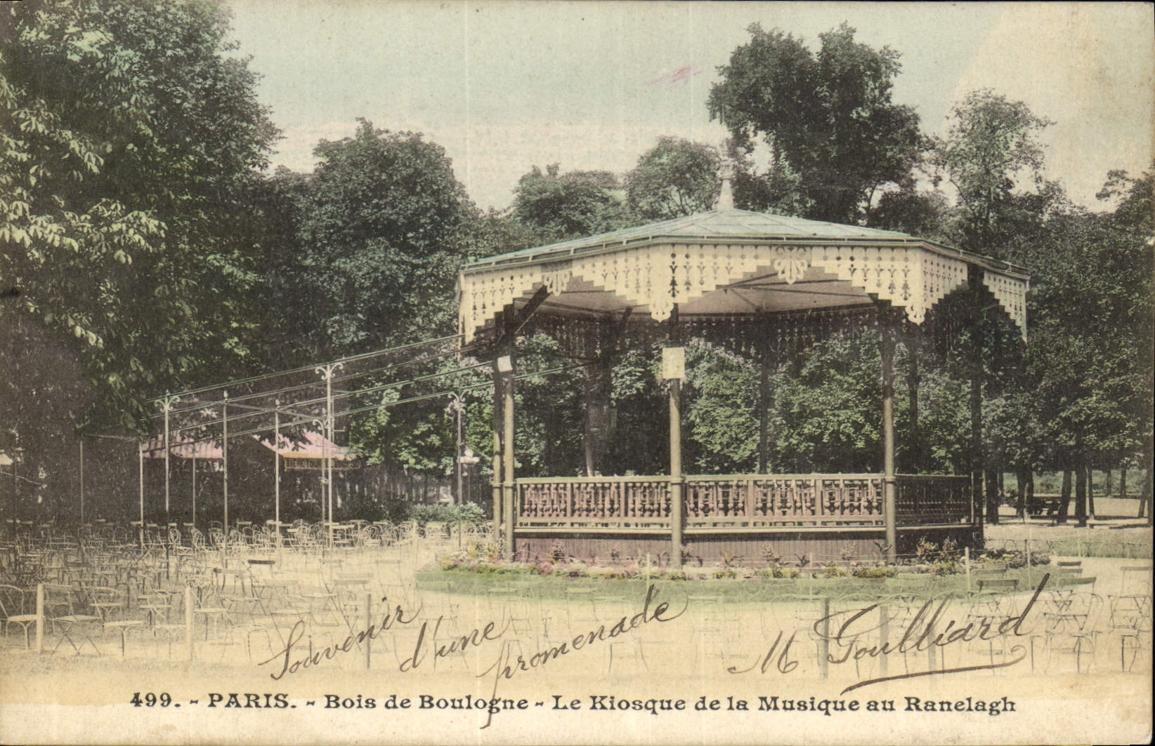 CPA Kiosque Paris Bois de Boulogne Le kiosque de la musique au Ranelagh 