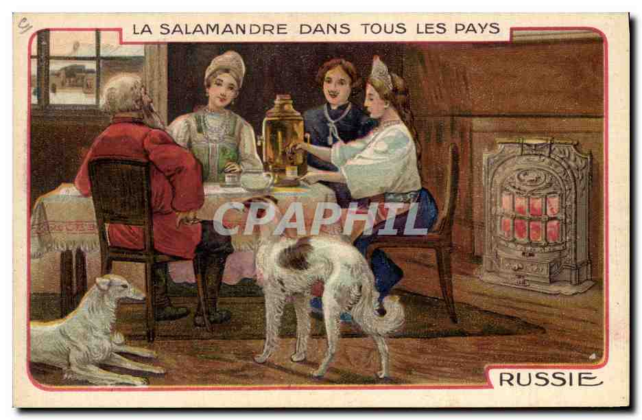 CPA Chien Chiens La Salamandre dans tous les pays Russie Russia Levrier 
