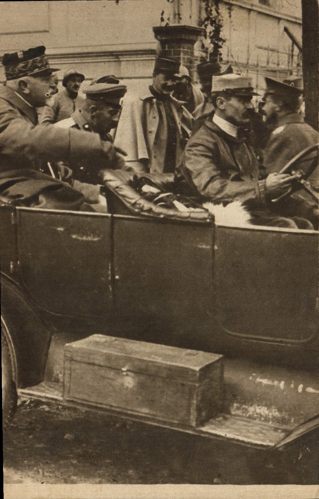 General D'Étrichs und die russischen Truppen bei ihrer Ankunft am HQ von Montréal — Private Sammlung von M. Guyot