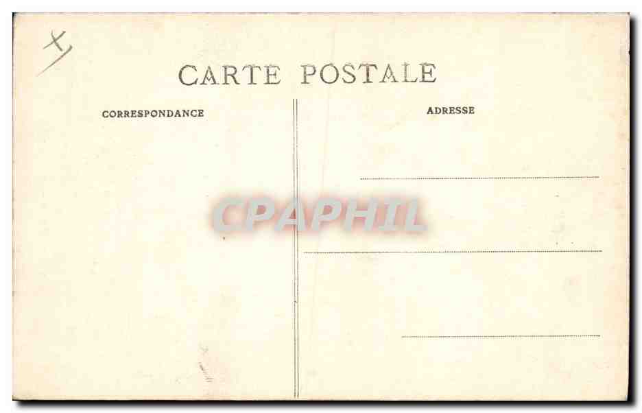 CPA Militaria Amiral Boue de Lapeyrere Commandant des Forces Franco Anglaises de la Mediterranee  — Verso