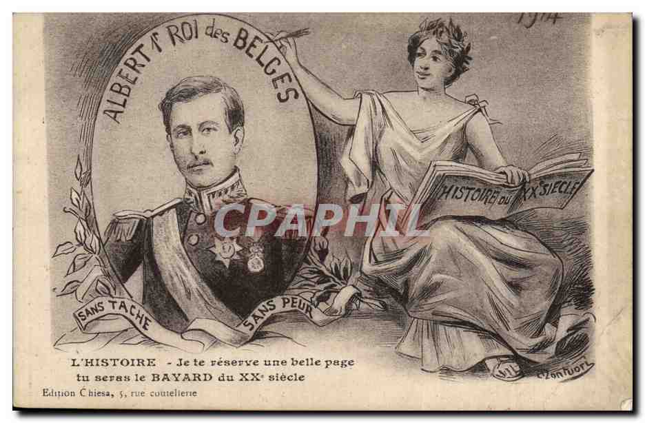 CPA Militaria Albert 1er Roi des Belges 