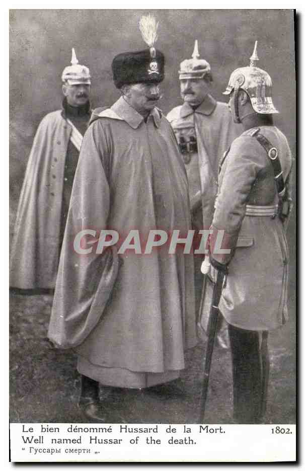 CPA Militaria Le bien denomme Hussard de la Mort 