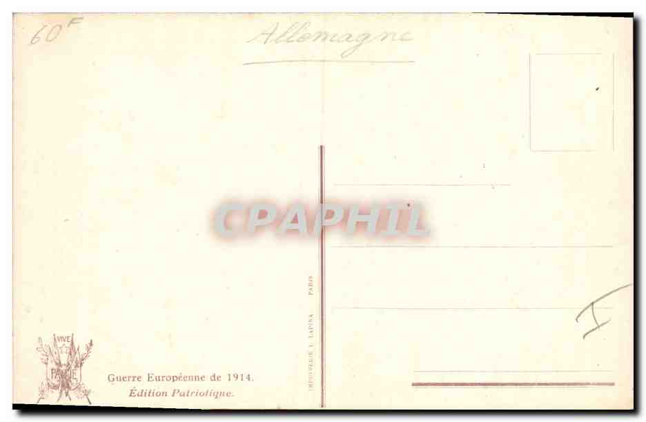 CPA Militaria Le bien denomme Hussard de la Mort  — Rückseite
