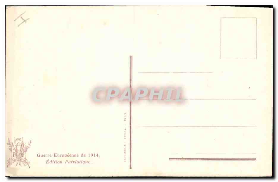 CPA Militaria La lettre du Pape Benoit XV a Guillaume Rome  — Rückseite