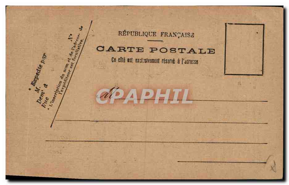 CPA Militaria General Oudri Decharme De Lacroix Blancq  — Verso