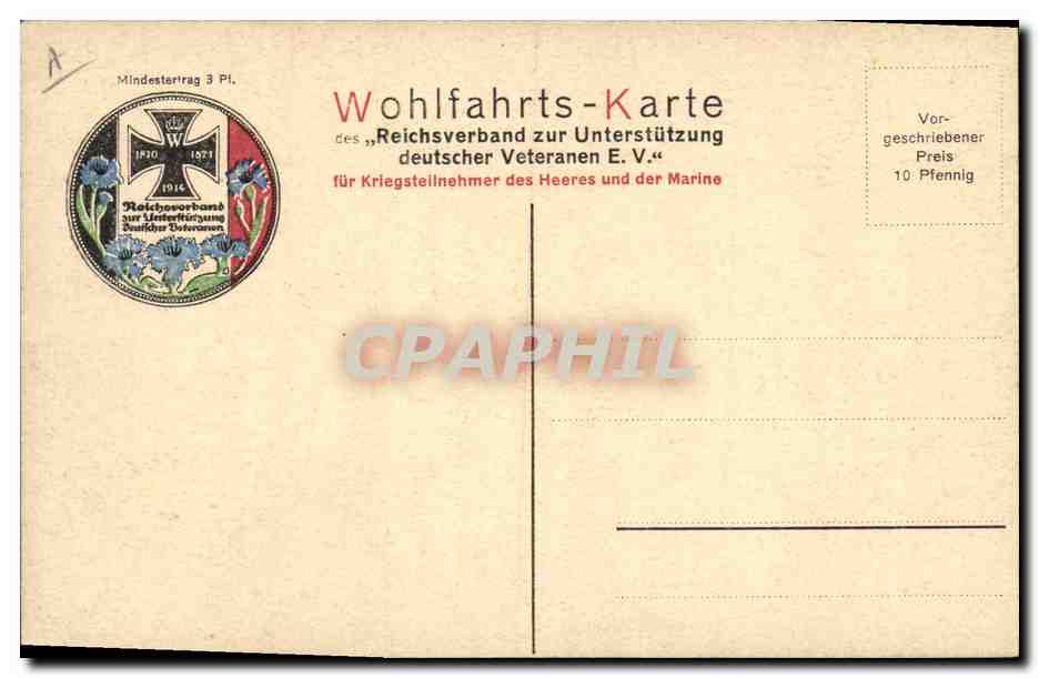 Falkenhayn — military portrait — photographer K. Moga — Back