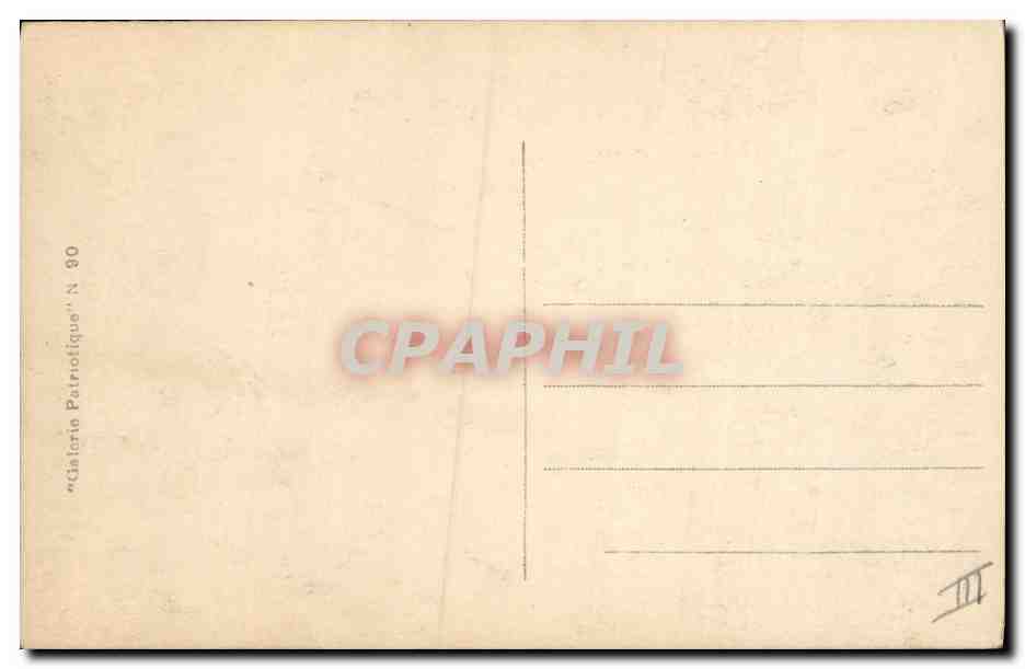 CPA Militaria Feld Marechal Sir John French Generalissime  — Verso