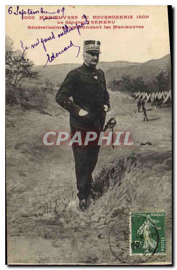 Manceuvres du Bourbonnais — Général Tréméau — 1909