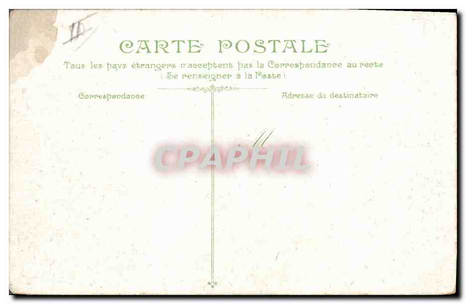 CPA Bateau Marseille Le Marechal Bugeaud sortant du port  — Verso