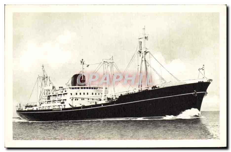 CPA Bateau Compagnie des Messageries Maritimes Navires de charge Maori Marquisen Malais Mauricien Martiniquais Vosges Ventoux Vivarais Vanoise 
