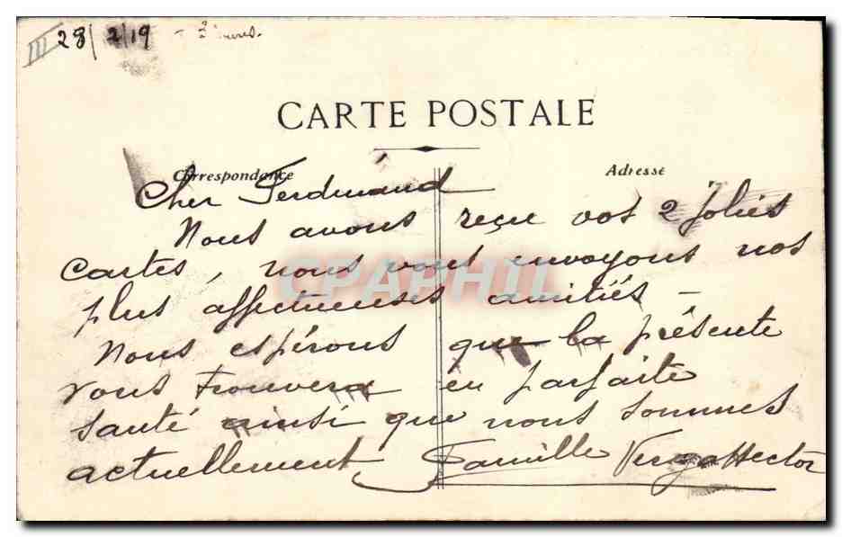 CPA Bateau Mansoura Paquebot Francais de la Cie Mixte — Verso