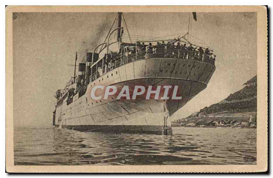 SS MADONNA — Navire de la ligne Fabre — Éditeur inconnu, n° III
