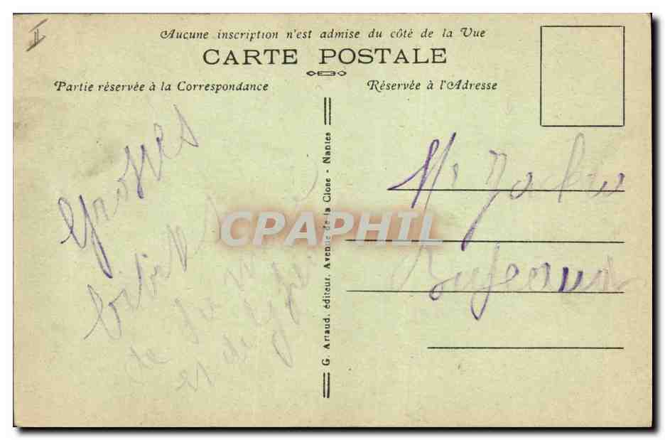 CPA Bateau En mer Le paquebot Massilia  — Verso