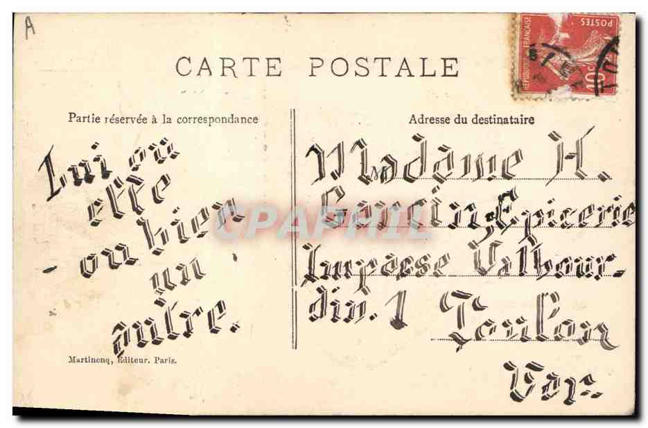 Cloche — texte humoristique — Martinon, n°162 — Back