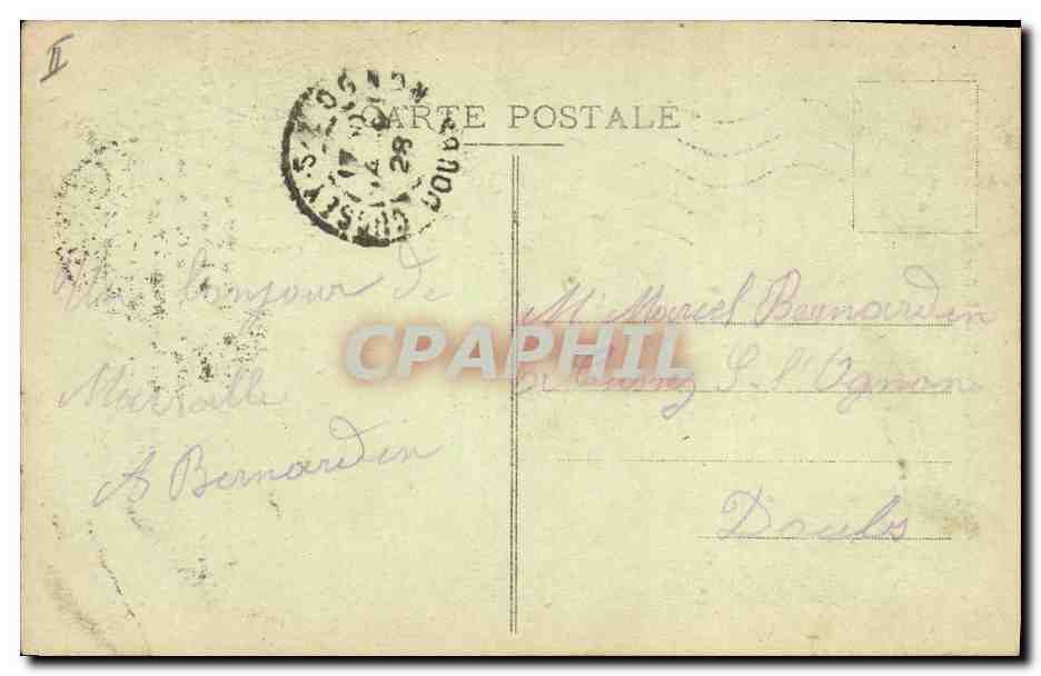 CPA Cloche Marseille ND de la Garde Le Bourdon  — Rückseite