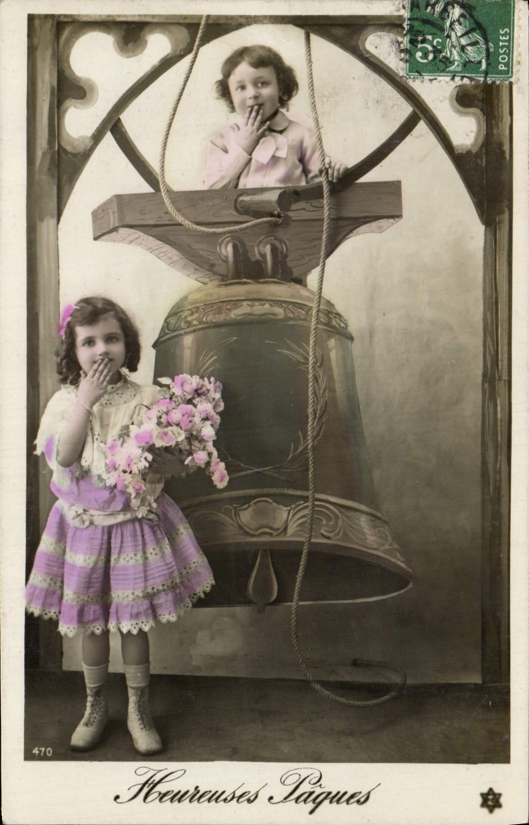 CPA Cloche Enfant 