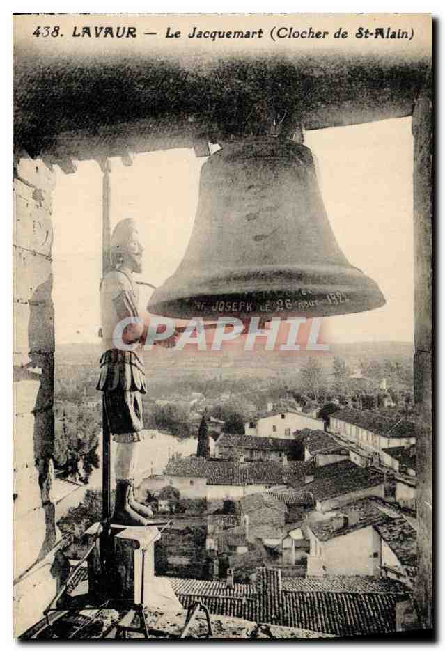 CPA Cloche Lavaur Le Jacquemart Clocher de St Alain 