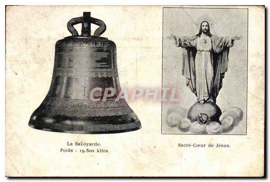 CPA Cloche La Savoyarde Christ Sacre Coeur de Jesus 