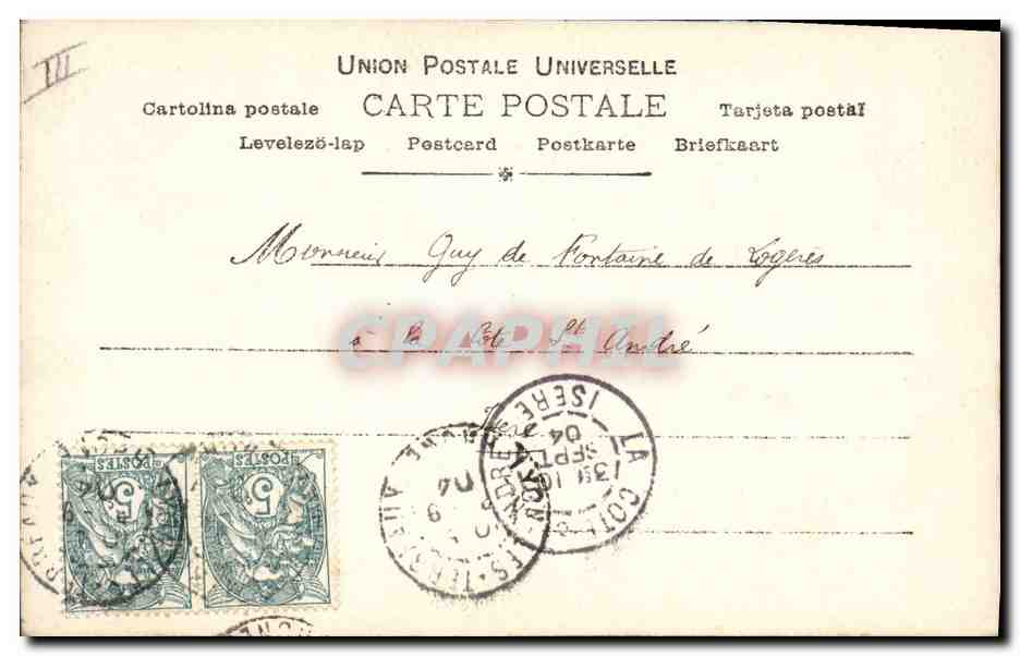 Voyage de Cloches — Reuwlinter, Paris — n° 933/4 — Rückseite