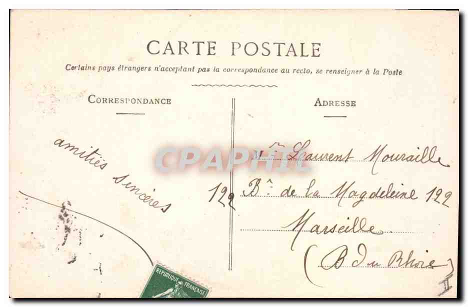 CPA Cloche Enfant Paques  — Verso