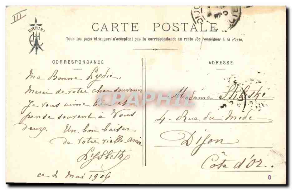 CPA Folklore Les chansons de Botrel Les sabots de Jesus  — Verso
