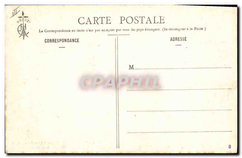 CPA Folklore Les chansons de Botrel Fleur de ble noir  — Verso