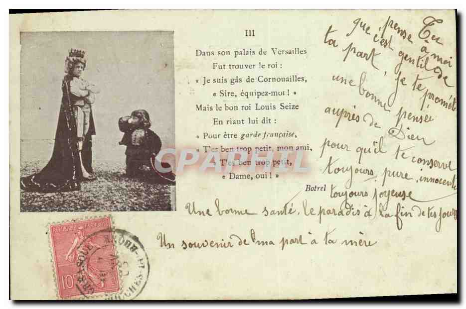 CPA Folklore Enfant Palais de Versailles 