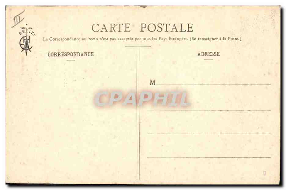 CPA Folklore Les chansons de Botrel Fleur de Ble boir Enfant Bebe  — Verso