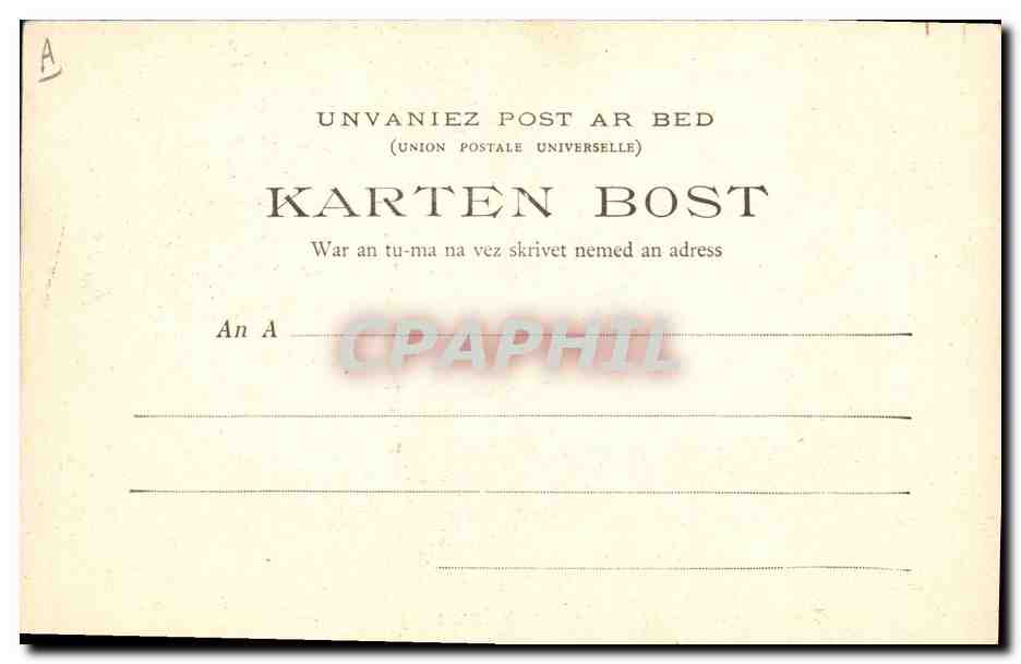 CPA Folklore Les chansons de Botrel Par le petit doigt  — Verso