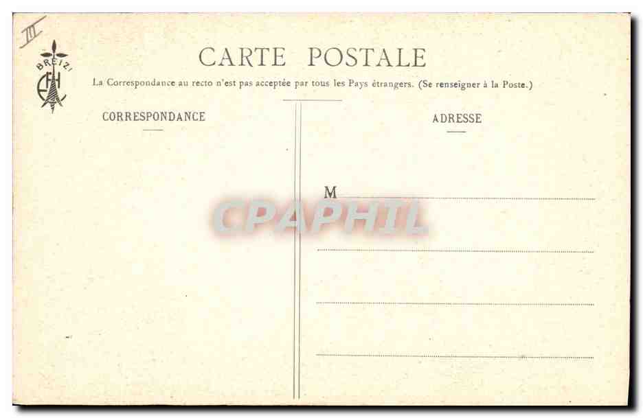 CPA Folklore Les chansons de Botrel Le bucheron  — Verso