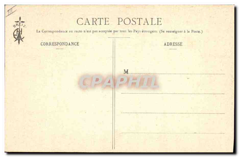 CPA Folklore Les chansons de Botrel Le bucheron  — Verso