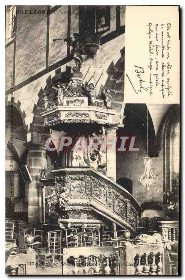 CPA Folklore Botrel Eglise de St Thegonnec 