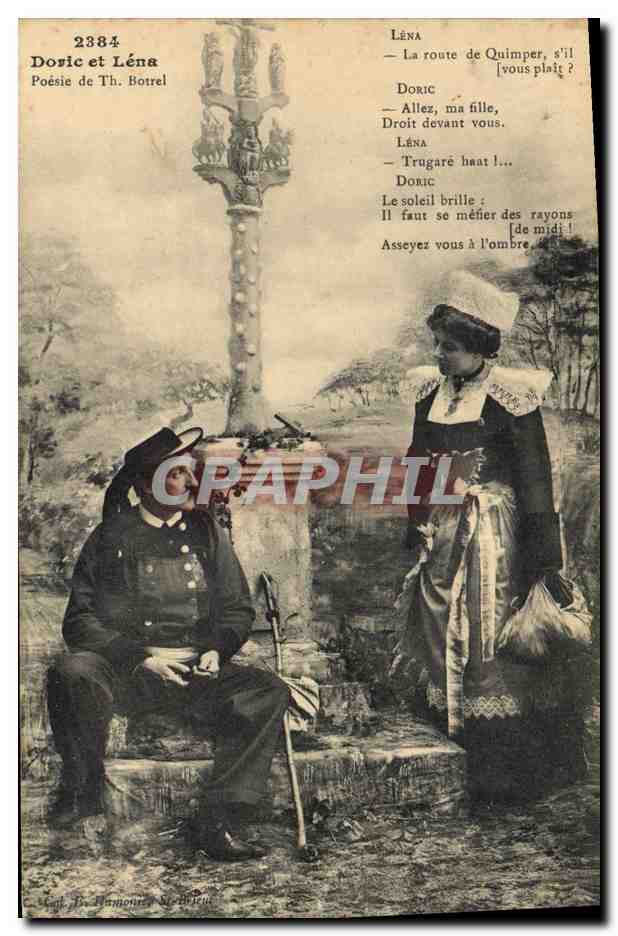 CPA Folklore Doric et Lena Botrel 