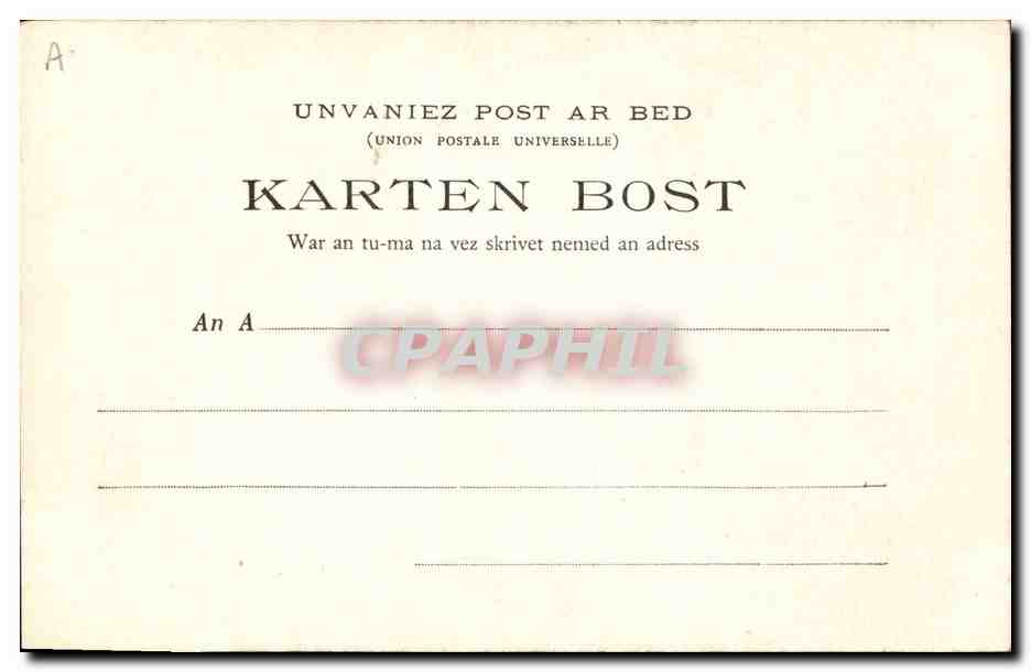 CPA Folklore Les chansons de Botrel le fil casse Marin  — Verso