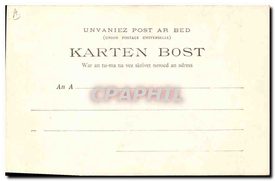 CPA Folklore Les chansons de Botrel Le fil casse Marin  — Verso