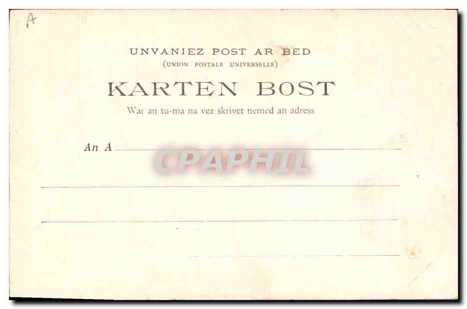 CPA Folklore Les chansons de Botrel le fil casse Marin  — Verso
